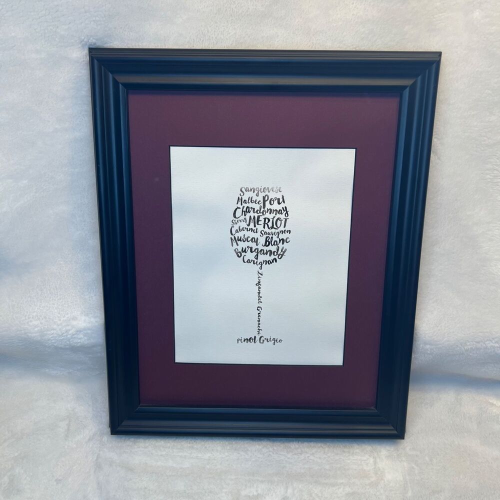 Wine Art Print Poster Kitchen Bar Decor